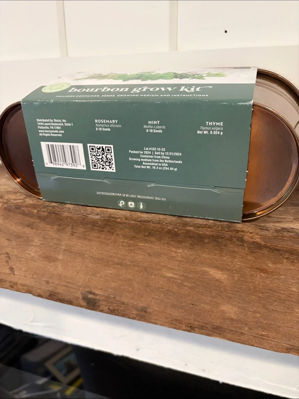 Bourbon Cocktails Grow Kit - Mint Rosemary Thyme